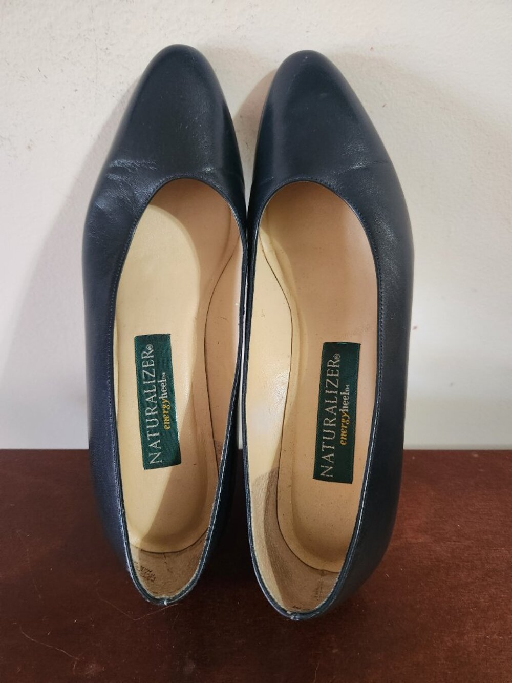NATURALIZER Energy heel Women's shoes Leather dark blue 8M Cuban heels - Picture 3 of 12